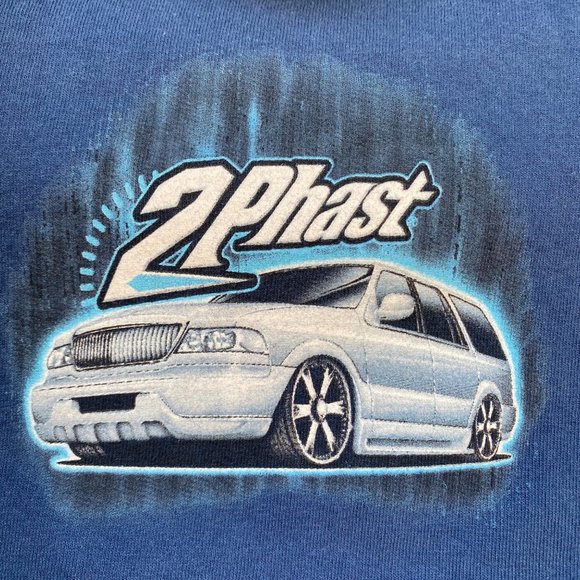 Vintage Y2K 2002 Top Heavy 2 Phast Lincoln Navigator Heavy Duty Long Sleeve T-Sh - Picture 5 of 16